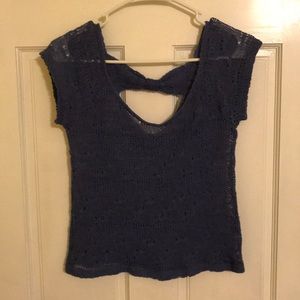 Charlotte Russe Woven Top Blue